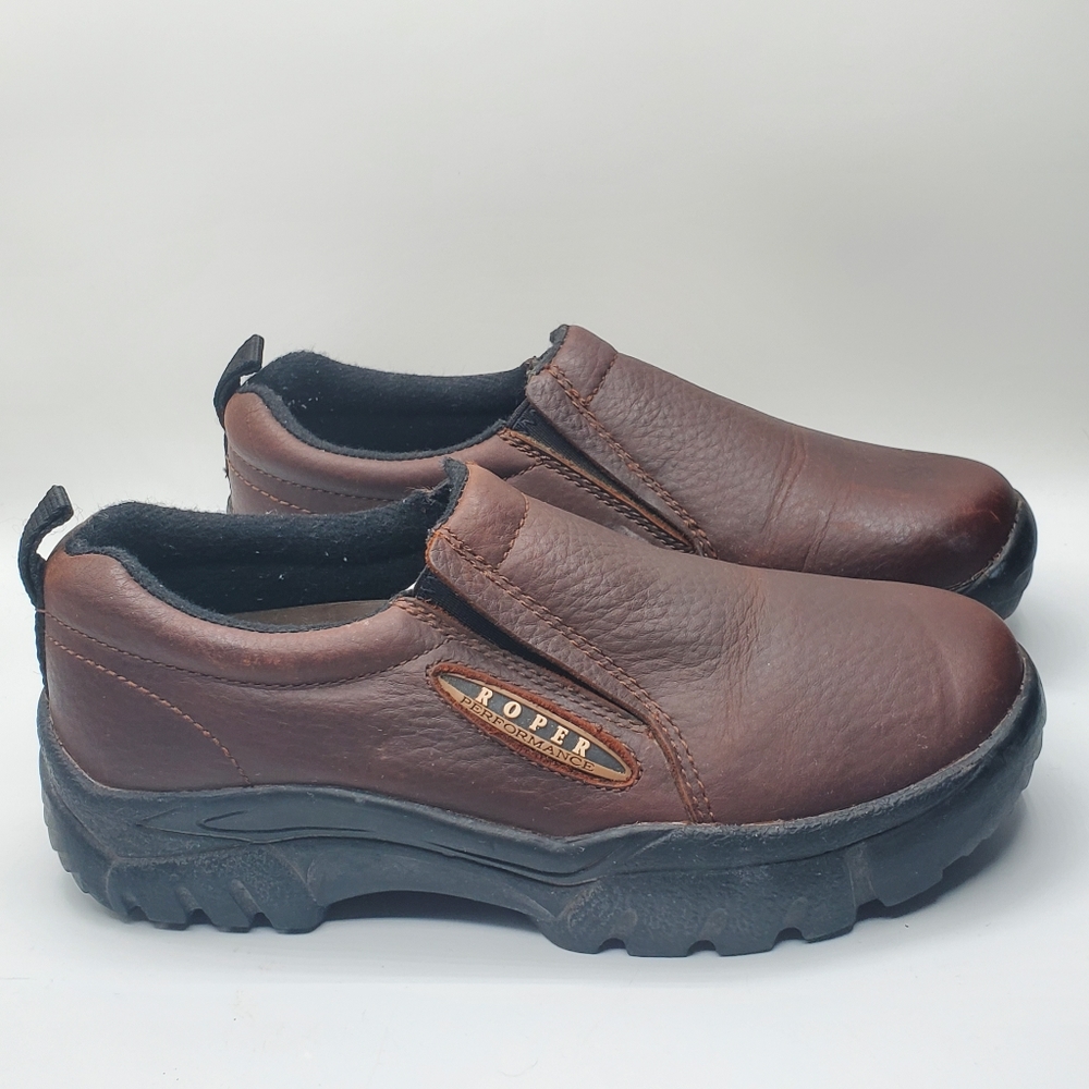 Roper performance leather slipon shoes size 7 - Picture 2 of 12